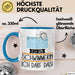 Geschenk für Schwimmerin Tasse Lustige Geschenkidee Geburtstag Ich Bin Schwimmerin Ich Darf Das Blau Trendation