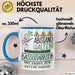 Bassgitarristin Tasse Geschenk Lustig Abstand Halten Hochleistungs-Bassgitarristin Mit Drang Zur Perfektion Bei Der Arbeit Blau Trendation