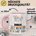 Geschenk für Jazz-Musikerin Tasse Lustige Geschenkidee Geburtstag Ich Bin Jazz-Musikerin Ich Darf Das Rosa Trendation