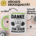 Fußballtrainer Fußballteam Tasse Geschenk Lustige Geschenkidee Spruch Danke Für Jeden Muskelkater Grün Trendation