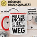Ingrid Tasse Geschenk Wo Eine Ingrid Ist Ist Auch Ein Weg Geschenkidee Becher mit Name Rot Trendation