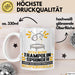 Trampolinspringer Geschenk Tasse Ich Bin Trampolinspringer Aber Sag Doch Einfach Superheld Lustige Geschenkdiee für Trampolinspringer Kaffee-Becher Weiß Trendation