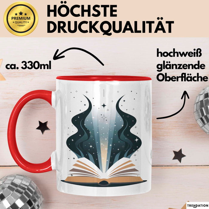 Selbsthilfe Fan Tasse Geschenkidee für Wachstums Suchender Rot Trendation