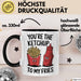Romantisches Paar Jahrestagsfeier Tasse Geschenk Lustige Geschenkidee Spruch Du Bist Der Ketchup Zu Meinen Pommes Trendation