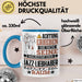 Jazz-Liebhaber Geschenk Tasse Lustiger Spruch Erheben Sie Sich Der Jazz-Liebhaber Betritt den Raum Blau Trendation
