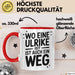 Ulrike Tasse Geschenk Wo Eine Ulrike Ist Ist Auch Ein Weg Geschenkidee Becher mit Name Rot Trendation