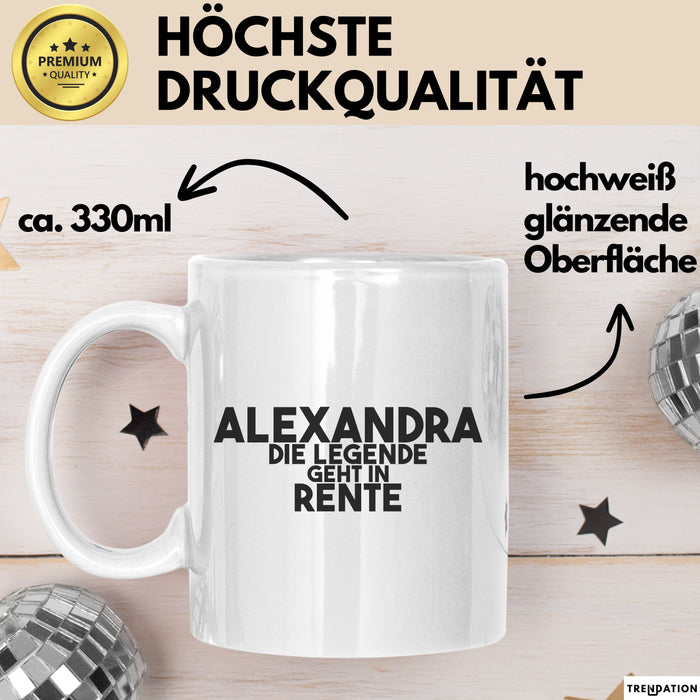 Alexandra Tasse Alexandra – Die Legende Geht In Rente Geschenk