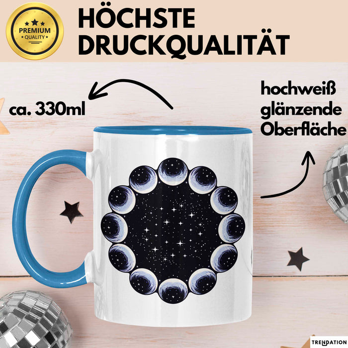 Astronomie Fan Tasse Geschenkidee Sternengucker Lustiger Geschenkidee Lustig Blau Trendation