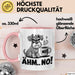 Hund Tierliebhaber Tasse Geschenk Lustige Geschenkidee Spruch Ähm Nö Rosa Trendation