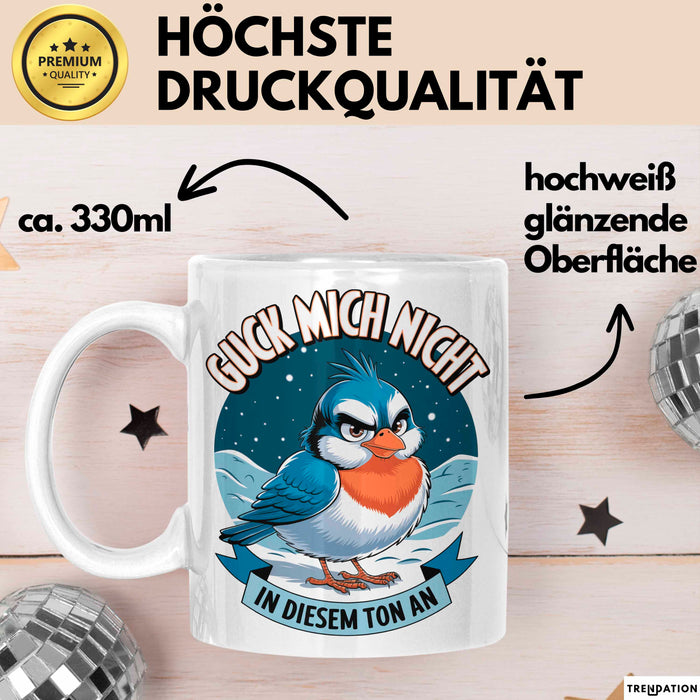 Sarkasmus Sarkastisch Tasse Geschenk Lustige Geschenkidee Guck Mich Nicht In Diesem Ton An Weiß Trendation