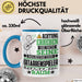 Gitarrenspieler Geschenk Tasse Lustiger Spruch Erheben Sie Sich Der Gitarrenspieler Betritt den Raum Blau Trendation