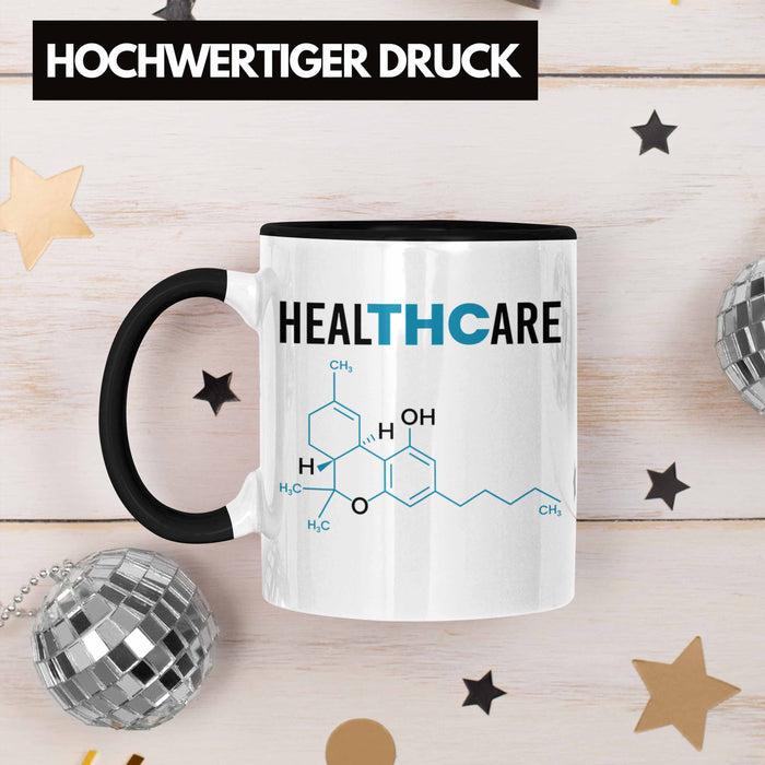 THC Tasse "THC - Healthcare" Cannabis-Liebhaber