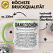 Lehrer Wertschätzung Danke Tasse Geschenk Lustige Geschenkidee Spruch Dankeschön Grün Trendation