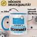 Schwimmer Geschenk Tasse So Gut Kann Nur Ein Schwimmer Aussehen Geschenkidee Kaffee-Becher Blau Trendation