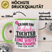 Lustige Tasse Geschenk Hübsche Tochter Waffe Schaufel Spruch Grün Trendation