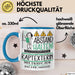 Raptexterin Tasse Geschenk Lustig Abstand Halten Hochleistungs-Raptexterin Mit Drang Zur Perfektion Bei Der Arbeit Blau Trendation