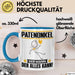 Patenonkel Tasse Geschenk für Patenonkel Der Mann Der Alles Kann Geschenkidee zum Geburtstag Blau Trendation