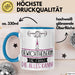 Gewichtheberin Geschenk Tasse Becher Die Frau Die Allen Kann Geschenkidee für eine Gewichtheberin Lustig Blau Trendation