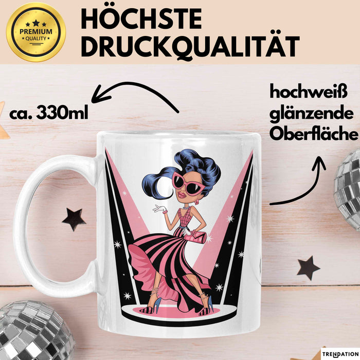 Mode Liebhaber Tasse Geschenkidee für Stil Süchtiger Weiß Trendation