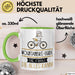 Mountainbike-Guide Geschenk Tasse Becher Die Frau Die Allen Kann Geschenkidee für eine Mountainbike-Guide Lustig Grün Trendation