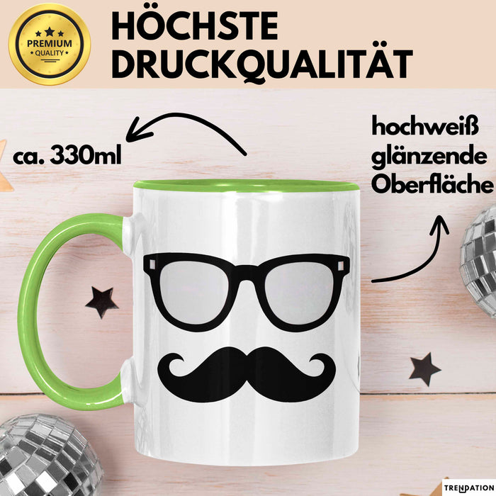 Hipster Tasse Geschenkidee für Trendsetter Grün Trendation