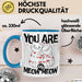 Valentinstag Tasse Geschenk für Ihn Sie Männer Für Paare Freundin Geschenkidee Kaffee-Becher Liebe You Are My Meow Meow Katzen-Besitzer Paar Blau Trendation