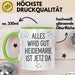 Heidemarie Tasse Geschenk Alles Ist Gut Heidemarie Ist Jetz Da Geschenkidee Becher mit Name Grün Trendation
