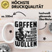 Feuerwehr Tasse Geschenk Gaffen Kann Jeder Helfen Muss Man Wollen Feuerwehrmann Geschenkidee Weiß Trendation