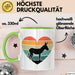 Eselbauer Esel Tier Retro Tasse Geschenk Lustige Geschenkidee Spruch Grün Trendation