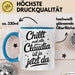 Claudia Tasse Geschenk Chillt Mal Alle Claudia Ist Ja Jetzt Da Geschenkidee Becher mit Name Blau Trendation