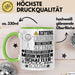 Musikwissenschaftler Geschenk Tasse Lustiger Spruch Erheben Sie Sich Der Musikwissenschaftler Betritt den Raum Grün Trendation