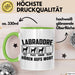 Labradore Hören Aufs Wort Tasse Geschenk Labrador Besitzer Mama Becher Grün Trendation