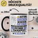 Pferdetherapeut Geschenk Tasse Lustiger Spruch Erheben Sie Sich Der Pferdetherapeut Betritt den Raum Schwarz Trendation