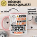 Survival-Experte Geschenk Tasse Lustiger Spruch Erheben Sie Sich Der Survival-Experte Betritt den Raum Rosa Trendation