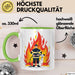Feuerwehrmann Tasse Geschenk Lustige Geschenkidee Spruch Für Feuer Helden Grün Trendation