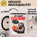 Sarkastisches Faultier Tasse Geschenk Lustige Geschenkidee Spruch Last Minute Geschenk Schwarz Trendation