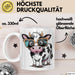 Kuh Liebhaber Tasse Geschenkidee für Bauernhoftier Fans Weiß Trendation