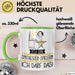 Geschenk für Synthesizer-Spielerin Tasse Lustige Geschenkidee Geburtstag Ich Bin Synthesizer-Spielerin Ich Darf Das Grün Trendation
