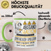 Synthesizer-Spielerin Tasse Geschenk Lustig Abstand Halten Hochleistungs-Synthesizer-Spielerin Mit Drang Zur Perfektion Bei Der Arbeit Grün Trendation