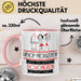 Hiphop-Produzentin Weil Es Keinen Schöneren Beruf Gibt Tasse Geschenk für Eine Hiphop-Produzentin Lustig Rosa Trendation
