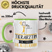 Tierärztin Geschenk Tasse Becher Die Frau Die Allen Kann Geschenkidee für eine Tierärztin Lustig Grün Trendation