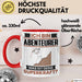 Abenteurer Tasse Geschenk für Abenteurer Geburtstag Lustiger Spruch Kaffee-Becher Was Ist Deine Superkraft Rot Trendation