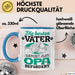 Opa Tasse Geschenk Du Wirst Opa Verkündung Die Besten Väter Werden Zum Opa Befördert Becher Blau Trendation