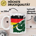 Pakistan Deutschland Flagge Halb Deutscher Halb Pakistaner Fußball Germany 2025 Europa Pakistan Weiß Trendation