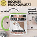 Boulderer Tasse Geschenk für Boulderer Geburtstag Lustiger Spruch Kaffee-Becher Was Ist Deine Superkraft Grün Trendation