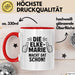 Elke-Marie Tasse Geschenk Die Elke-Marie Macht Dat Schon Geschenkidee Becher mit Name Rot Trendation