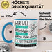 Country-Musikerin Tasse Geschenk Spruch Wer Will Schon Prinzessin Sein Wenn Man Auch Country-Musikerin Sein Kann Blau Trendation