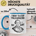 Philosophie Philosoph Tasse Geschenk Lustige Geschenkidee Spruch Ich Möchte Aufhören Zu Philosophieren Aber Ich Kant Nicht Blau Trendation