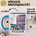 Muay-Thai-Kämpfer Geschenk Tasse Lustiger Spruch Erheben Sie Sich Der Muay-Thai-Kämpfer Betritt den Raum Blau Trendation
