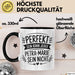 Petra-Marie Tasse Geschenk Perfekt Sein Kann Jeder Geschenkidee Geburtstag Schwarz Trendation
